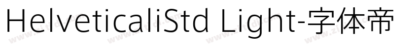 HelveticaliStd Light字体转换